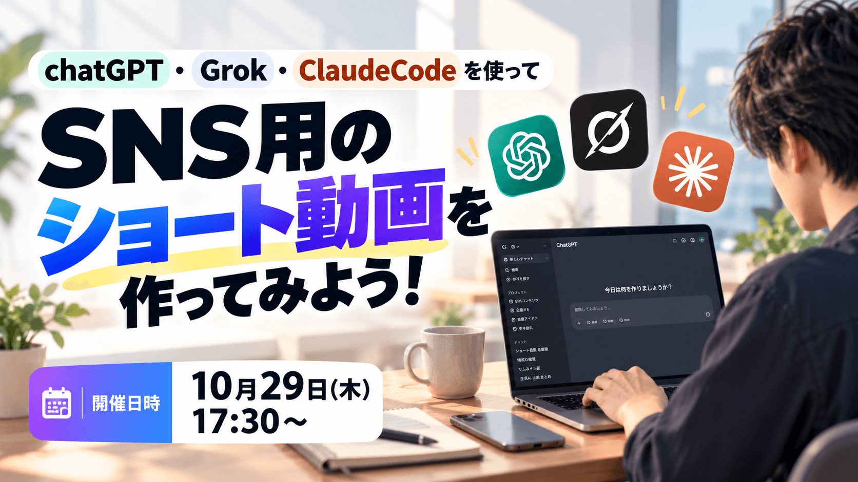 SNS用ショート動画をAIで作ってみよう